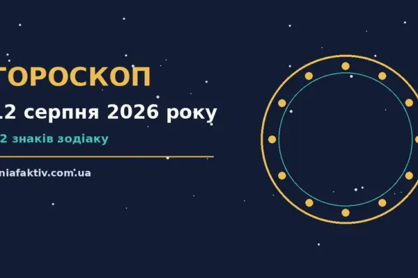 Гороскоп на 12 серпня 2026 року: підказки перед важливим кроком про настрій, справи та гроші