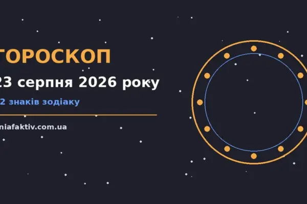 Гороскоп на 23 серпня 2026 року: підказки перед важливим кроком про настрій, справи та гроші
