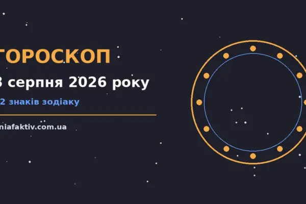 Гороскоп на 8 серпня 2026 року: підказки перед важливим кроком про настрій, справи та гроші