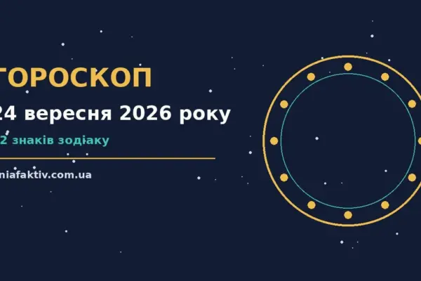 Гороскоп на 24 вересня 2026 року: підказки перед важливим кроком про настрій, справи та гроші