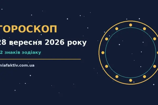 Гороскоп на 28 вересня 2026 року: підказки перед важливим кроком про настрій, справи та гроші