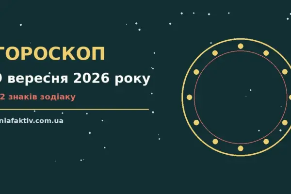 Гороскоп на 9 вересня 2026 року: підказки перед важливим кроком про настрій, справи та гроші