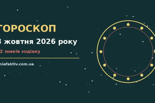 Гороскоп на 8 жовтня 2026 року: підказки перед важливим кроком про настрій, справи та гроші